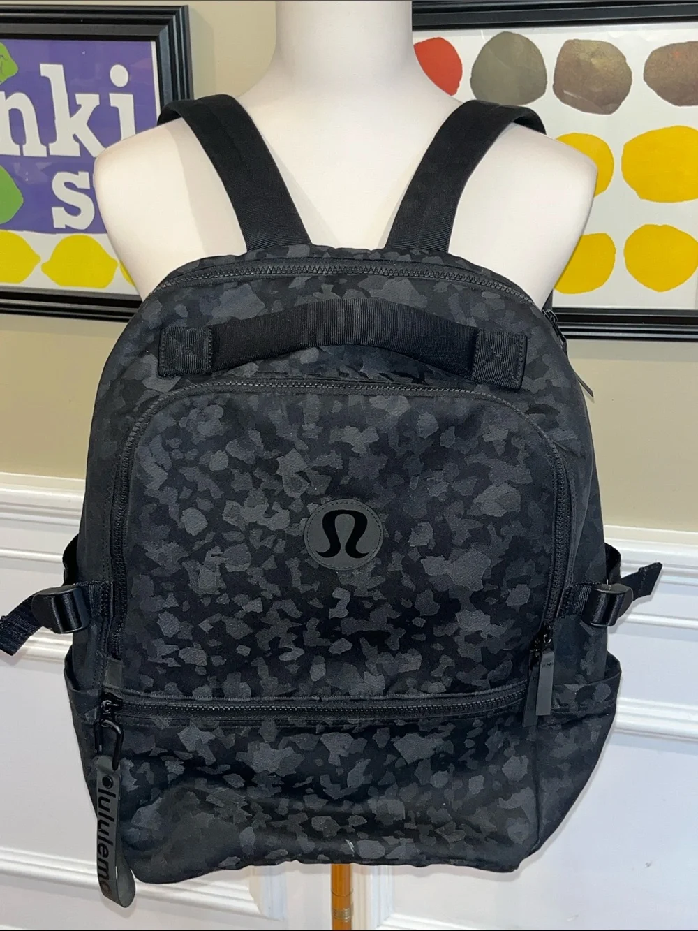 Lululemon New Crew Black Camo Backpack 22L